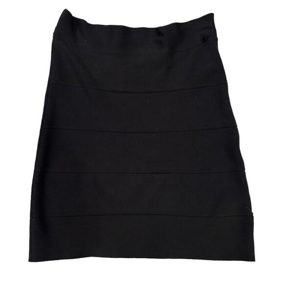 BCBGMAXAZRIA Black Simone Alexa Bandage Mini Skirt Small Y2K Bodycon - Picture 3 of 12